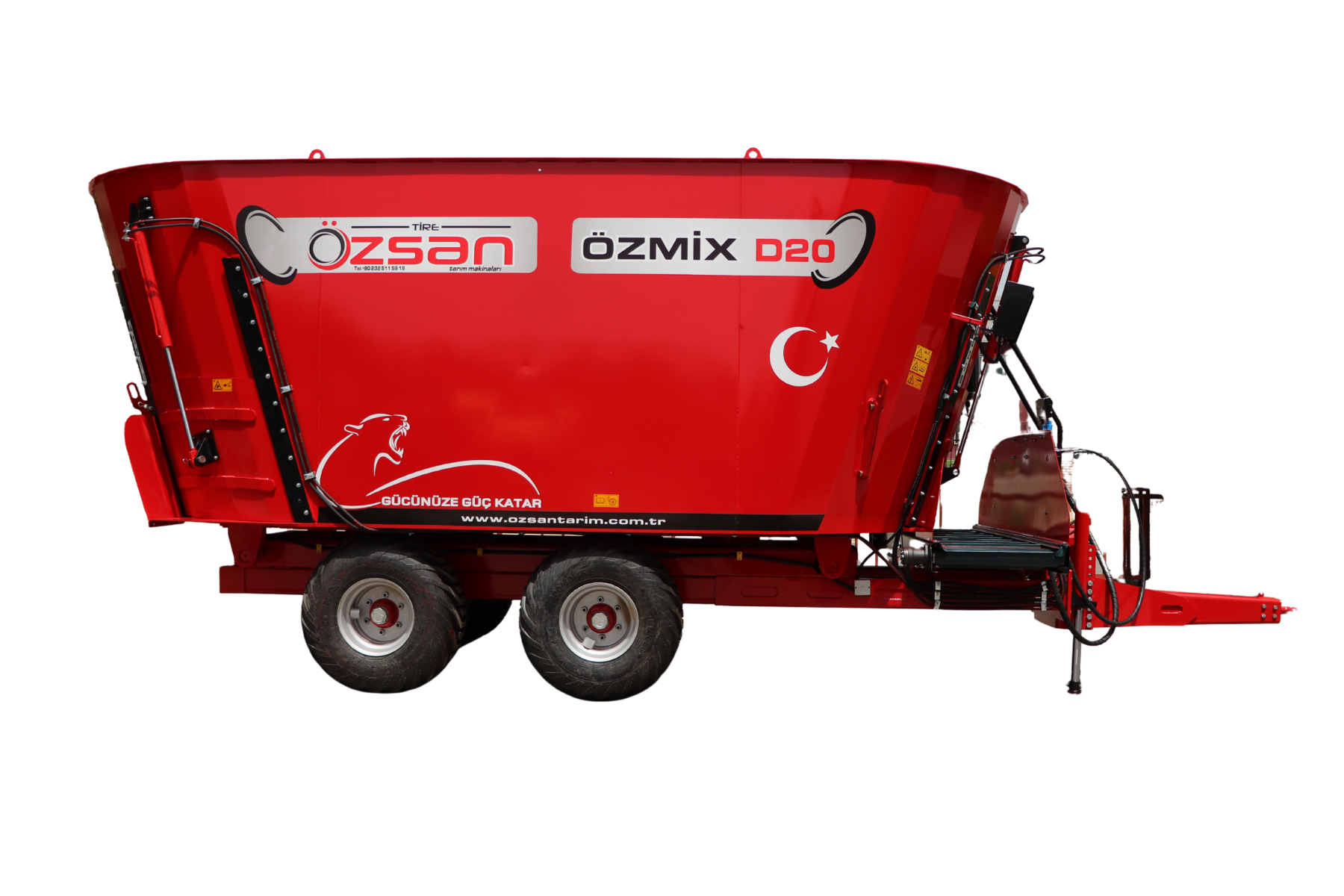 ÖZSAN TARIM DİKEY YEM KARMA MAKİNASI ÇİFT HELEZON DW20-1
