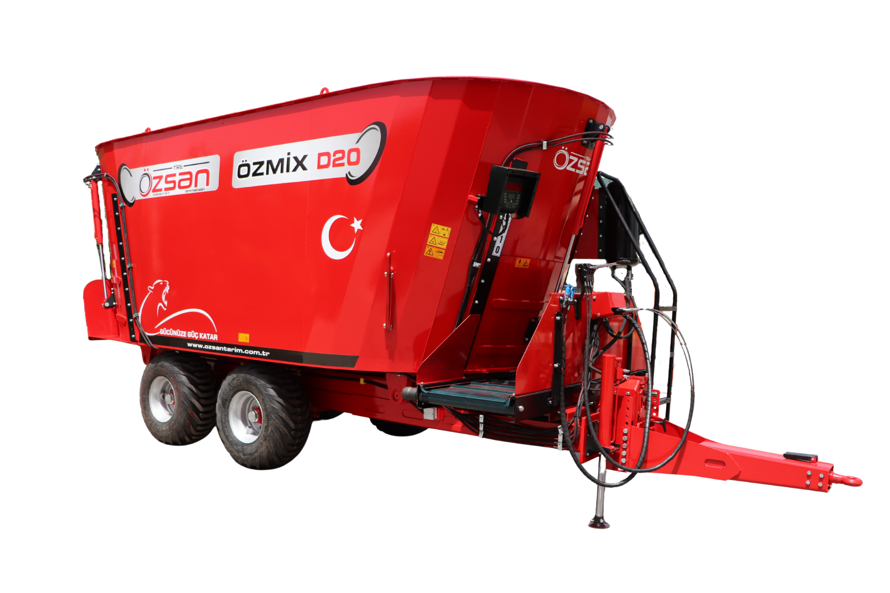 ÖZSAN TARIM DİKEY YEM KARMA MAKİNASI ÇİFT HELEZON DW20-2